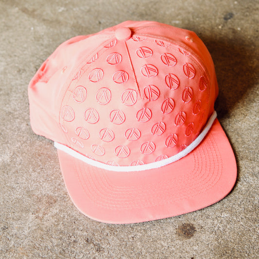 Embroidered Repeating Logo Rope Snapback Hat