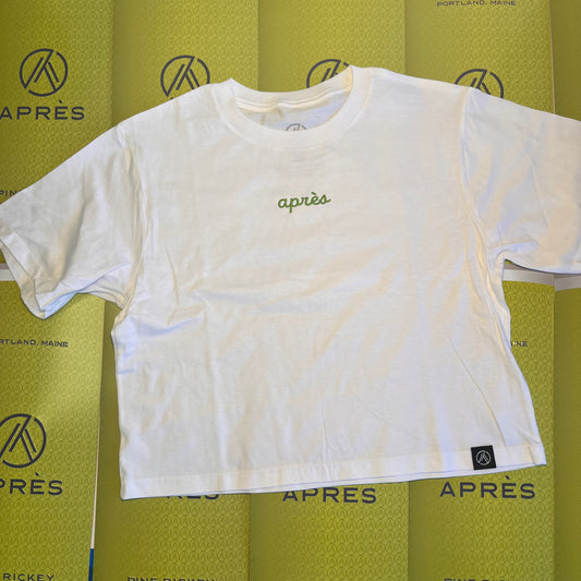 White Lime Boxy Tee